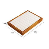 Maxbell Jewelry Display Tray Pendants Bracelets Display Case for Drawer Counter Home Ring Slots