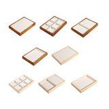 Maxbell Jewelry Display Tray Pendants Bracelets Display Case for Drawer Counter Home Ring Slots