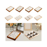 Maxbell Jewelry Display Tray Pendants Bracelets Display Case for Drawer Counter Home Ring Slots