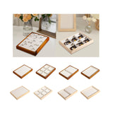 Maxbell Jewelry Display Tray Pendants Bracelets Display Case for Drawer Counter Home Ring Slots