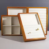 Maxbell Jewelry Display Tray Pendants Bracelets Display Case for Drawer Counter Home Ring Slots