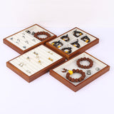 Maxbell Jewelry Display Tray Pendants Bracelets Display Case for Drawer Counter Home Ring Slots