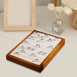 Maxbell Jewelry Display Tray Pendants Bracelets Display Case for Drawer Counter Home Ring Slots