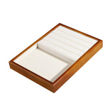 Maxbell Jewelry Display Tray Pendants Bracelets Display Case for Drawer Counter Home Plate and Slots