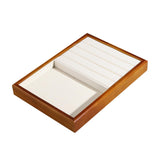 Maxbell Jewelry Display Tray Pendants Bracelets Display Case for Drawer Counter Home Plate and Slots