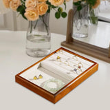 Maxbell Jewelry Display Tray Pendants Bracelets Display Case for Drawer Counter Home Plate and Slots