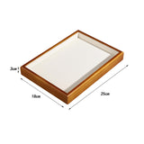 Maxbell Jewelry Display Tray Pendants Bracelets Display Case for Drawer Counter Home Empty Plate