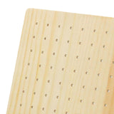 Maxbell Wooden Pegboard Display Stand Necklace Holder for Store Showcase Craft Shows 56 Holes
