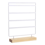Maxbell 5 Tier Earring Holder Stand Earring Display Stand for Countertop Photography White