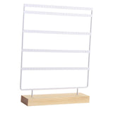 Maxbell 5 Tier Earring Holder Stand Earring Display Stand for Countertop Photography White