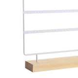 Maxbell 5 Tier Earring Holder Stand Earring Display Stand for Countertop Photography White