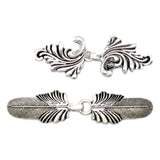 Maxbell Maxbell 2x Cardigan Clips for Women Cloak Clasp Fasteners Retro Design Sweater Clips Argent
