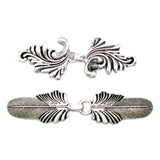 Maxbell Maxbell 2x Cardigan Clips for Women Cloak Clasp Fasteners Retro Design Sweater Clips Argent