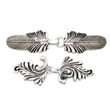 Maxbell Maxbell 2x Cardigan Clips for Women Cloak Clasp Fasteners Retro Design Sweater Clips Argent