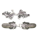 Maxbell Maxbell 2x Cardigan Clips for Women Cloak Clasp Fasteners Retro Design Sweater Clips Argent