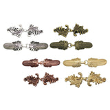 Maxbell Maxbell 2x Cardigan Clips for Women Cloak Clasp Fasteners Retro Design Sweater Clips Argent