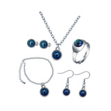 Maxbell Maxbell Mood Necklace Jewelry Set Elegant Decor Earrings for Party Halloween Wedding