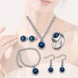 Maxbell Maxbell Mood Necklace Jewelry Set Elegant Decor Earrings for Party Halloween Wedding