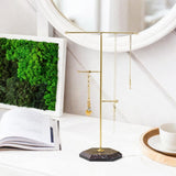 Maxbell T Bar Jewelry Stand Display Hanger Jewelry Display for Bracelet Rings Bangle Gold