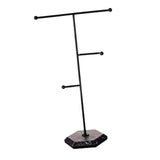 Maxbell T Bar Jewelry Stand Display Hanger Jewelry Display for Bracelet Rings Bangle Black