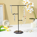 Maxbell T Bar Jewelry Stand Display Hanger Jewelry Display for Bracelet Rings Bangle Black