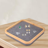 Maxbell Jewelry Organizer Pendants Earrings Jewelry Tray for Counter Countertop Home Dark Gray