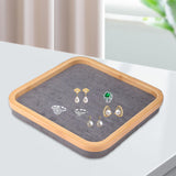 Maxbell Jewelry Organizer Pendants Earrings Jewelry Tray for Counter Countertop Home Dark Gray