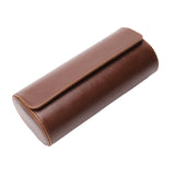 Maxbell Watch Box Organizer Lightweight PU Leather Sturdy Portable Watches Organizer Brown