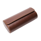 Maxbell Watch Box Organizer Lightweight PU Leather Sturdy Portable Watches Organizer Brown