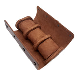Maxbell Watch Box Organizer Lightweight PU Leather Sturdy Portable Watches Organizer Brown