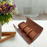 Maxbell Watch Box Organizer Lightweight PU Leather Sturdy Portable Watches Organizer Brown