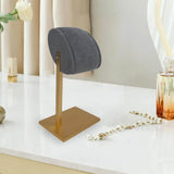 Maxbell Bracelet Display Stand Metal Elegant for Hair Band Scrunchies Watch Bracelet Gray Single Pole