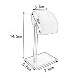 Maxbell Bracelet Display Stand Metal Elegant for Hair Band Scrunchies Watch Bracelet Gray Single Pole