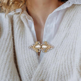 Maxbell Maxbell Sweater Shawl Duck Mouth Clip Cardigan Collar Clip for Jackets Costume Girls Gold