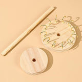 Maxbell Wooden Jewelry Stand Storage Jewelry Display Rack for Watch Earrings Desktop 12 hook