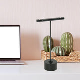 Maxbell Earrings Holder Decorative with Base Countertop Multifunction Jewelry Stand 6cmx11.5cm Black