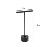 Maxbell Earrings Holder Decorative with Base Countertop Multifunction Jewelry Stand 6cmx11.5cm Black
