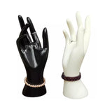 Maxbell Adults Mannequin Hand Model Table Dresser Shops Necklace Rings Display Stand Black