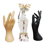 Maxbell Adults Mannequin Hand Model Table Dresser Shops Necklace Rings Display Stand Black