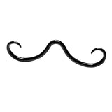 Maxbell Nose Ring Casual Mustache Septum Ring for Wedding Valentine's Day Engagement Black