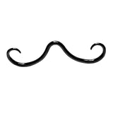 Maxbell Nose Ring Casual Mustache Septum Ring for Wedding Valentine's Day Engagement Black