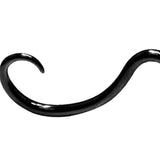 Maxbell Nose Ring Casual Mustache Septum Ring for Wedding Valentine's Day Engagement Black