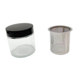 Maxbell 2xDiamond Washing Cup Sieve Jewelry Cleaning Jar for Beads Watch Parts Glasses