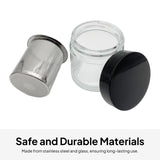 Maxbell 2xDiamond Washing Cup Sieve Jewelry Cleaning Jar for Beads Watch Parts Glasses