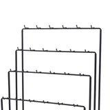 Maxbell Jewelry Organizer with Tray Jewelry Display Rack for Stores Countertop Shops Black 4 Tier