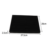 Maxbell Rings Display Tray Ear Studs Organizer for Rings Studs Earrings Counter Home Black