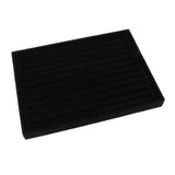 Maxbell Rings Display Tray Ear Studs Organizer for Rings Studs Earrings Counter Home Black