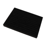 Maxbell Rings Display Tray Ear Studs Organizer for Rings Studs Earrings Counter Home Black