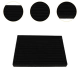 Maxbell Rings Display Tray Ear Studs Organizer for Rings Studs Earrings Counter Home Black