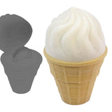Maxbell Ring Earrings Gift Box Ice Cream Shape Holder for Birthday Anniversary Party B